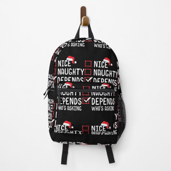 Item preview, Nice Naughty Depends Who's Asking Christmas List 		 designed and sold by jerlanduenhan.