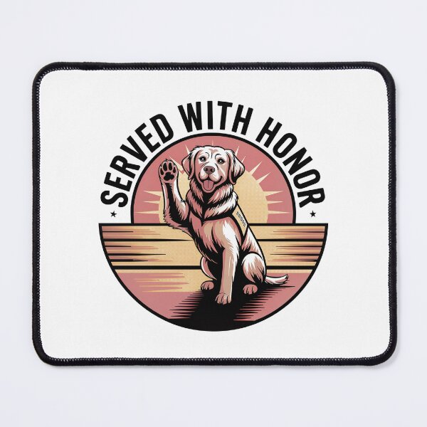 Item preview, Service Dog Saluting • Served with Honor designed and sold by Blok45.