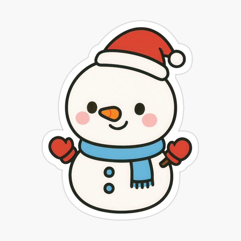 Cute Cartoon Santa Claus for Christmas Designs Poster