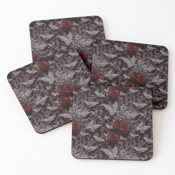Item preview, Crimson Gothic Lace & Vampire Roses Pattern | Dark Romantic Halloween Design designed and sold by EtherealMoodboard.