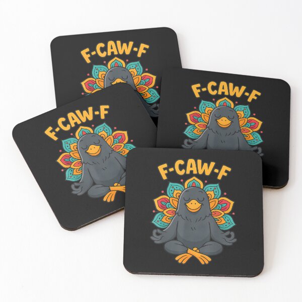 Item preview, Zen Crow F Caw F Raven Fcawf Funny Meditation Yoga Fawk Off  designed and sold by merlinnears.
