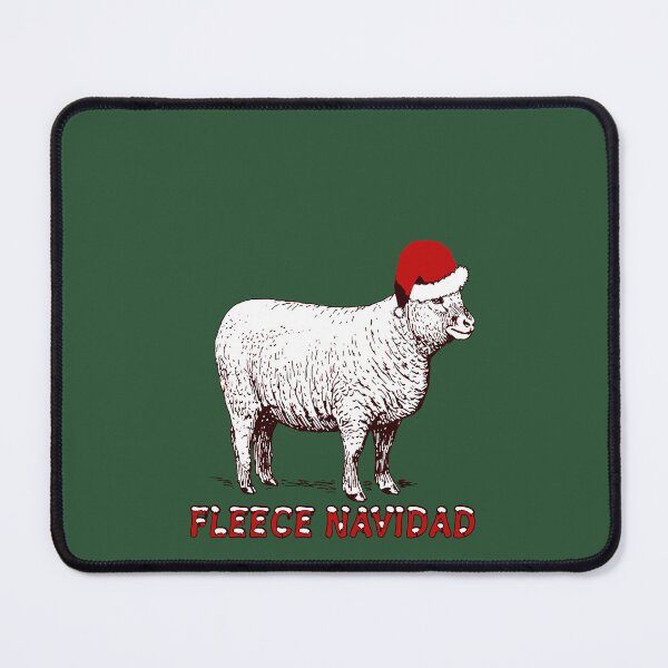 Item preview, Sheep Wearing Santa Hat And Pun Fleece Navidad designed and sold by taiche.