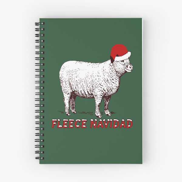 Item preview, Sheep Wearing Santa Hat And Pun Fleece Navidad designed and sold by taiche.