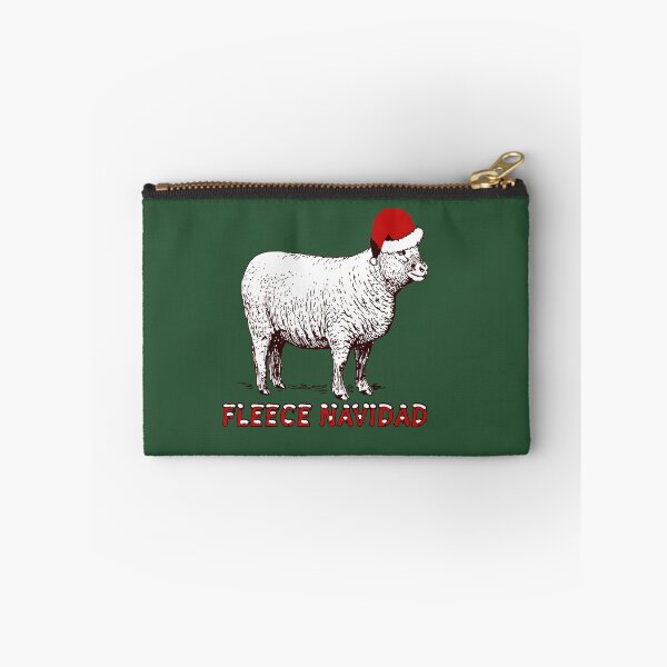 Item preview, Sheep Wearing Santa Hat And Pun Fleece Navidad designed and sold by taiche.