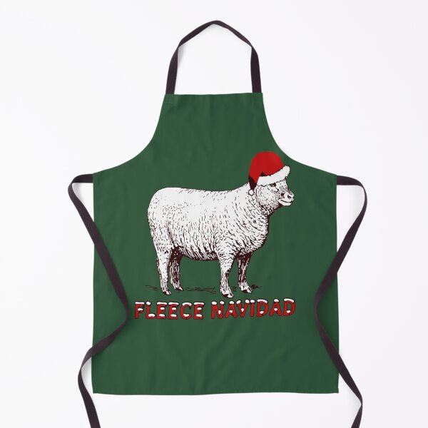 Item preview, Sheep Wearing Santa Hat And Pun Fleece Navidad designed and sold by taiche.