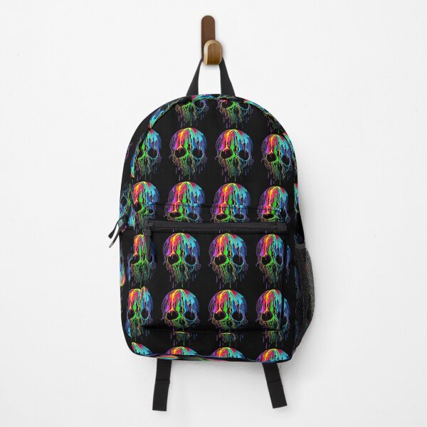 Item preview, s Colorful Paint Dripping Skull - Paint Drip Skeleton Head designed and sold by rennislimyaz.