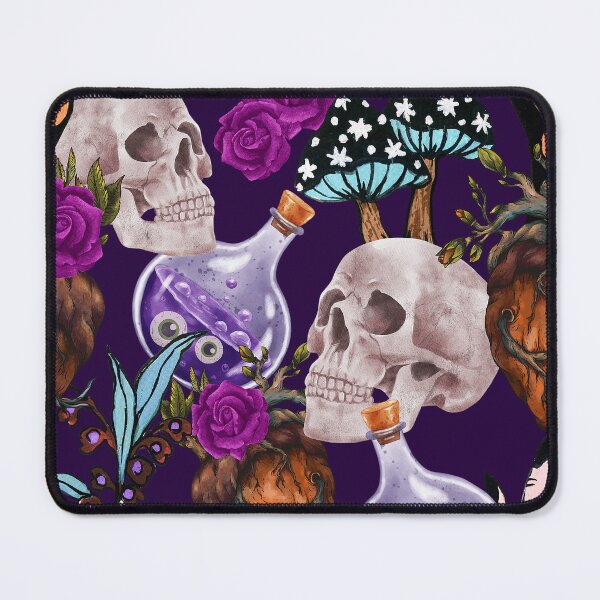 Item preview, Skull Mushroom and Witchcraft Pattern designed and sold by HoyaBouquetart.