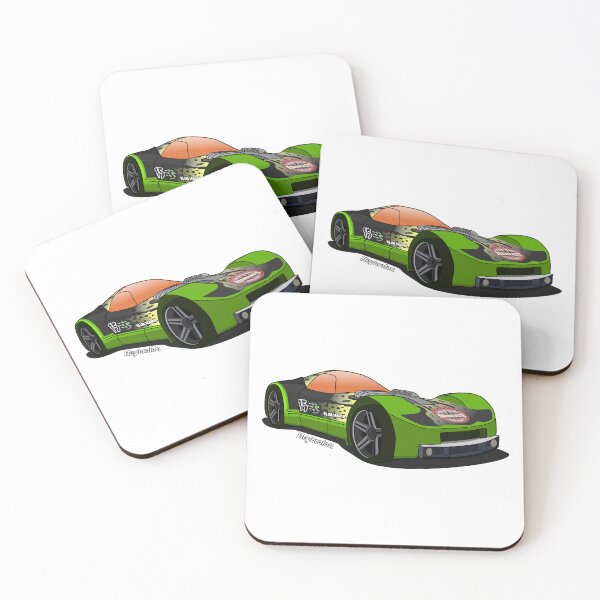 Item preview, HW Highway 35 World Race Ballistik Road Beasts Banjee Castillo Front and Side View Vector Art designed and sold by Heybratan.