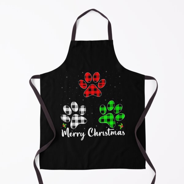 Item preview, s Puppy Dog Lover Buffalo Plaid Dog Paw Print Merry Christmas designed and sold by chaynyunonav.