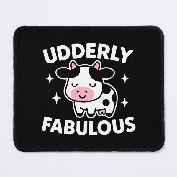 Item preview, Udderly Fabulous – Cute and Funny Cow Pun designed and sold by Mason-Pride.