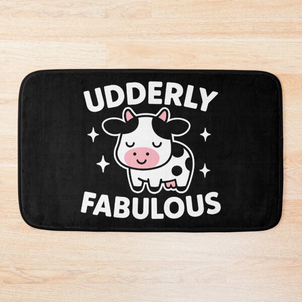 Item preview, Udderly Fabulous – Cute and Funny Cow Pun designed and sold by Mason-Pride.