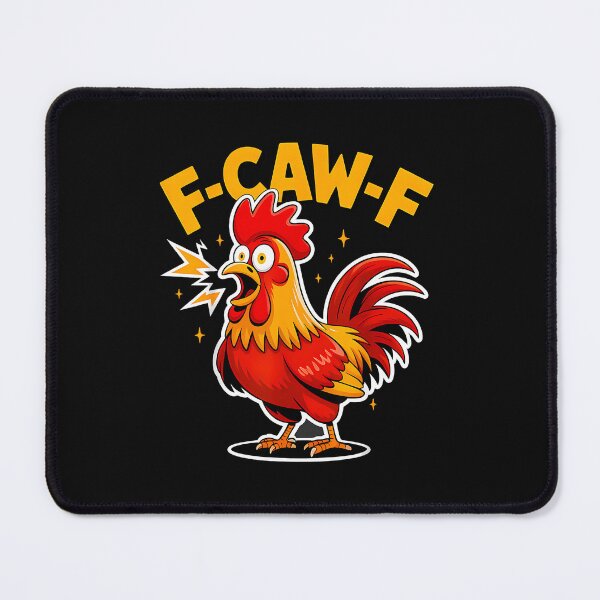 Item preview, F-Caw-F Funny Rooster Chicken Pun Farm Humor  designed and sold by merlinnears.
