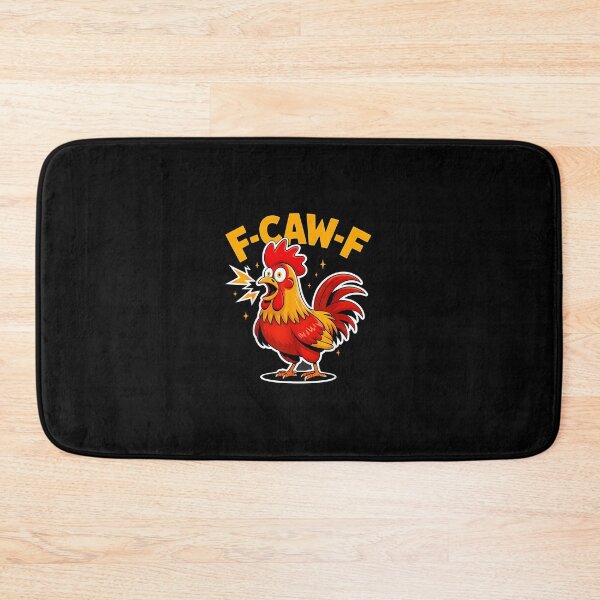 Item preview, F-Caw-F Funny Rooster Chicken Pun Farm Humor  designed and sold by merlinnears.