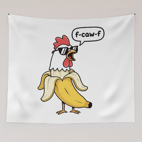 Item preview, Funny F-Caw-F Chicken Banana Mashup Fcawf designed and sold by Mason-Pride.