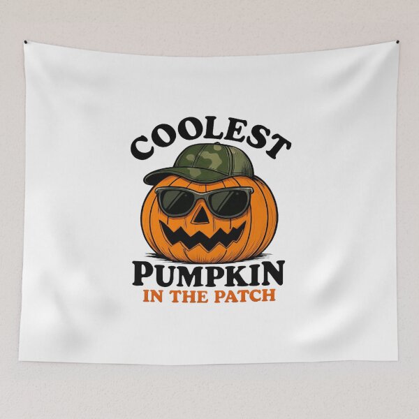 Item preview, Coolest Pumpkin Character with Sunglasses and Baseball Cap designed and sold by RuweisVibes.