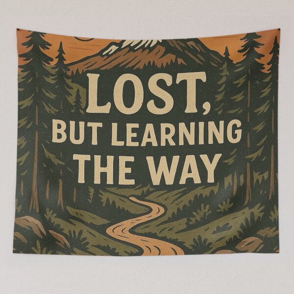 Item preview, LOST BUT LEARNING THE WAY - 9216x9216 designed and sold by darky72.