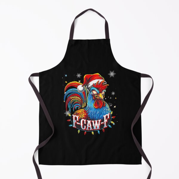 Item preview, Funny Chicken Christmas Rooster Santa Hat F-Caw-F Humor Xmas designed and sold by merlinnears.