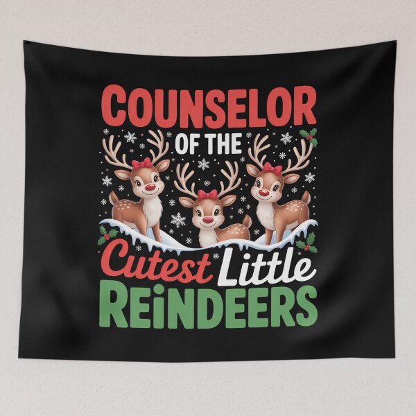 Item preview, Counselor Of The Cutest Reindeers Christmas Counselor designed and sold by Sunset4Bones.