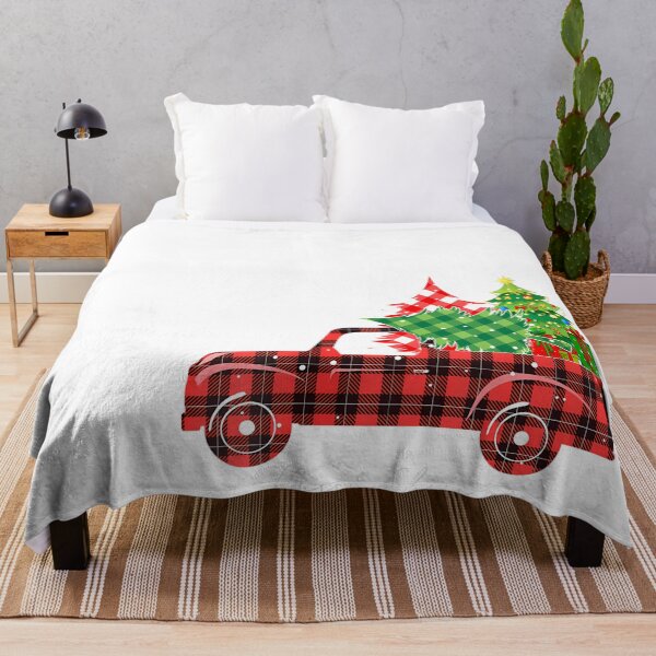 Item preview, s Merry Xmas Leopard Buffalo Truck Tree Red Plaid designed and sold by kaltsusabaet.