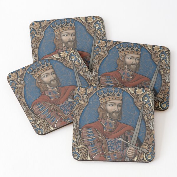 Item preview, Medieval style portrait of  King Arthur of Camelot from the Arthurian Legends designed and sold by Vintage Designs +.