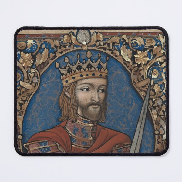 Item preview, Medieval style portrait of King Arthur of Camelot from the Arthurian Legends designed and sold by Vintage Designs +.