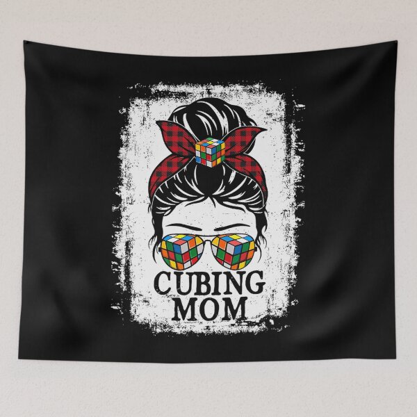 Item preview, 	s Cube Puzzle Solver Messy Bun Speed Cubing Mom Mothers 		 designed and sold by rennislimyaz.