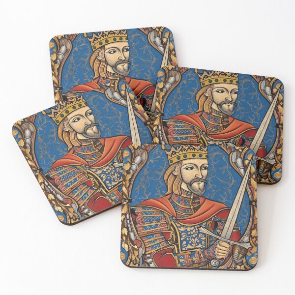 Item preview,  Medieval style portrait of  King Arthur of Camelot from the Arthurian Legends designed and sold by Vintage Designs +.