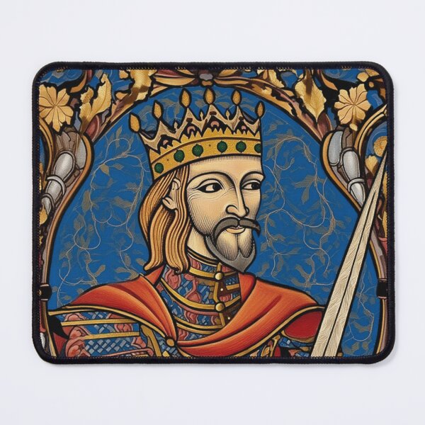 Item preview, Medieval style portrait of King Arthur of Camelot from the Arthurian Legends designed and sold by Vintage Designs +.