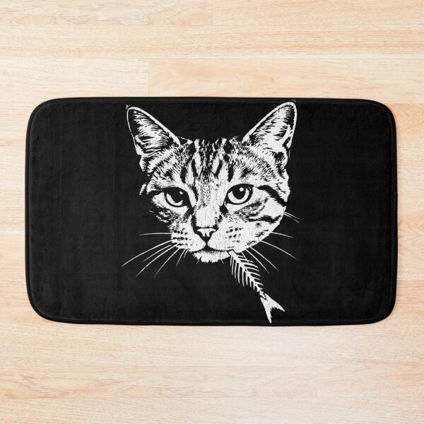 Item preview, Hungry Cat – Funny Fishbone Cat Design for Cat Lovers designed and sold by Mason-Pride.