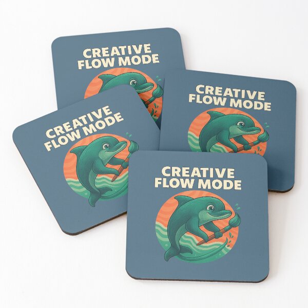 Item preview, Dolphin Creative Flow – Intuitive Productivity Art designed and sold by Modivox.