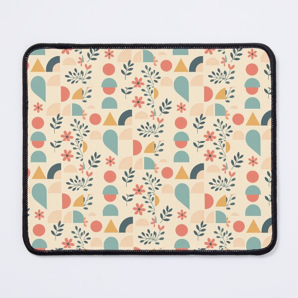 Item preview, Pastel Geometric Floral Flower Leaves, Light Theme, Stylize, Repeated Texture Pattern (image size 8320x12480) designed and sold by Digital-Davinci.