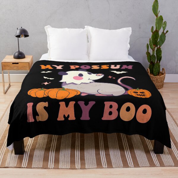 Item preview, My Possum Is My Boo Spooky Season Ghost Halloween Groovy 		 designed and sold by harviajhinu2.