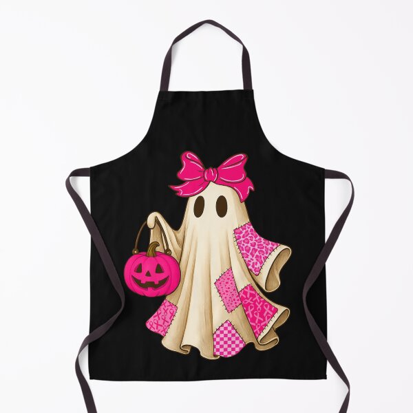 Item preview, Coquette Bow Patchwork Ghost Boo Pumpkin Breast Cancer Awareness designed and sold by laszlosaobere.