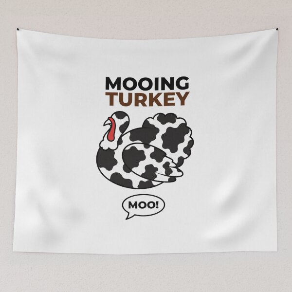 Item preview, Funny Mooing Turkey Moo | Cow Print Thanksgiving Dinner designed and sold by Wear Sculpt.