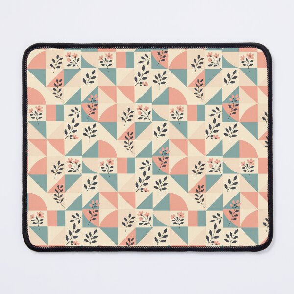 Item preview, Pastel Geometric Floral Flower Leaves, Light Theme, Stylize, Repeated Texture Pattern (image size 8320x12480) designed and sold by Digital-Davinci.