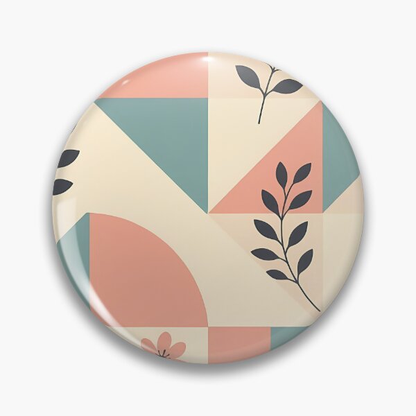 Item preview, Pastel Geometric Floral Flower Leaves, Light  Theme, Stylize, Repeated Texture Pattern (image size 8320x12480) designed and sold by Digital-Davinci.