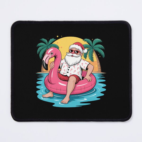 Item preview, Chritmas in July Santa Flamingo designed and sold by Sunset4Bones.
