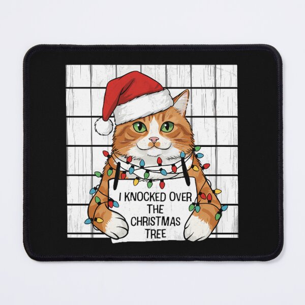 Item preview, Christmas Cat - Funny Cat Christmas Lights Santa Hat designed and sold by Mason-Pride.