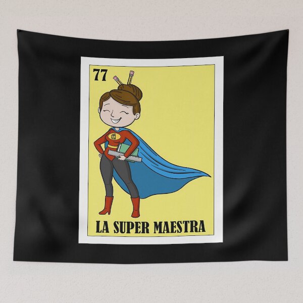 Item preview, Spanish Maestra Lottery Design - Mexican La Super Maestra 		 designed and sold by vayssefriskuh.