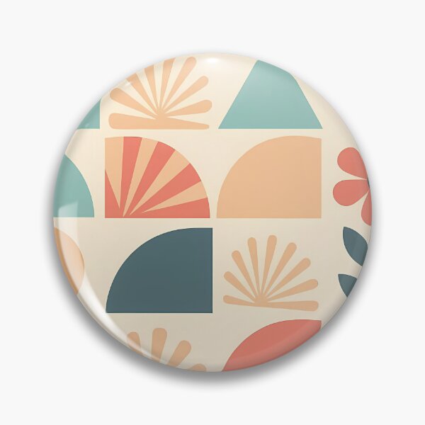 Item preview, Pastel Geometric Floral Flower Leaves, Light  Theme, Stylize, Repeated Texture Pattern (image size 8320x12480) designed and sold by Digital-Davinci.