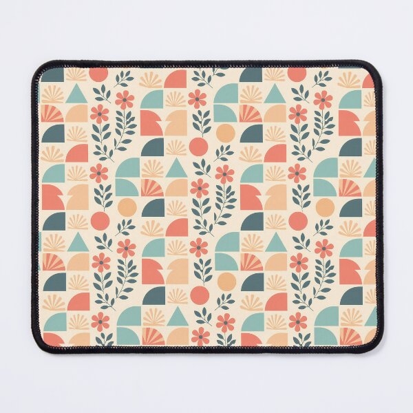 Item preview, Pastel Geometric Floral Flower Leaves, Light Theme, Stylize, Repeated Texture Pattern (image size 8320x12480) designed and sold by Digital-Davinci.