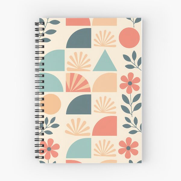 Item preview, Pastel Geometric Floral Flower Leaves, Light  Theme, Stylize, Repeated Texture Pattern (image size 8320x12480) designed and sold by Digital-Davinci.