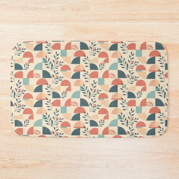 Item preview, Pastel Geometric Floral Flower Leaves, Light  Theme, Stylize, Repeated Texture Pattern (image size 8320x12480) designed and sold by Digital-Davinci.