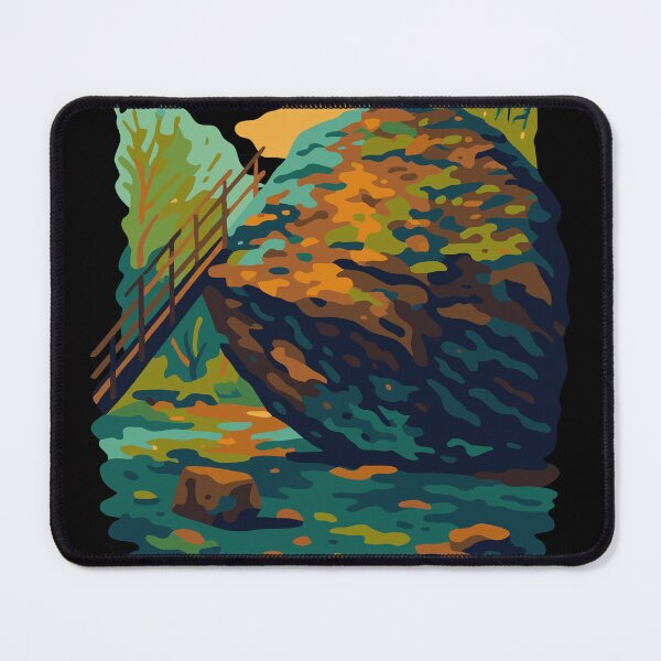 Item preview, Bowder Stone Abstract Lake District Art designed and sold by Cumbria Guru.