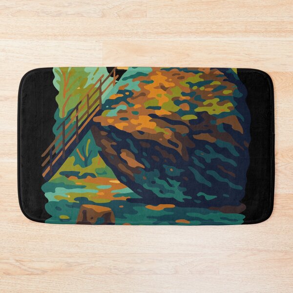 Item preview, Bowder Stone Abstract Lake District Art designed and sold by Cumbria Guru.