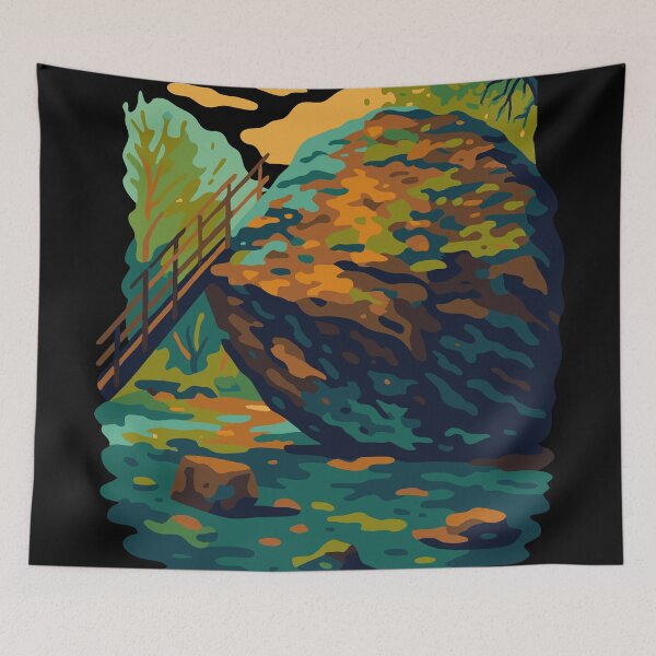 Item preview, Bowder Stone Abstract Lake District Art designed and sold by Cumbria Guru.