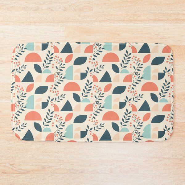 Item preview, Pastel Geometric Floral Flower Leaves, Light  Theme, Stylize, Repeated Texture Pattern (image size 8320x12480) designed and sold by Digital-Davinci.