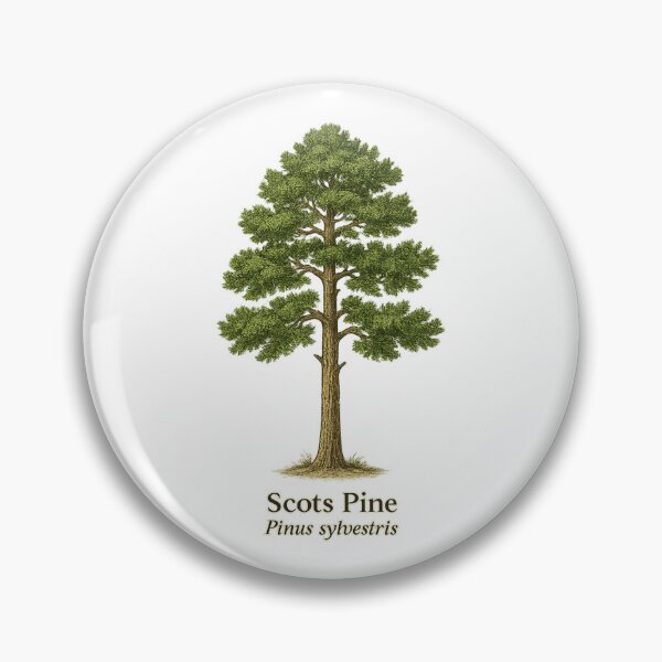 Item preview, Scots Pine Botanical Illustration – Pinus sylvestris designed and sold by BloomKind.