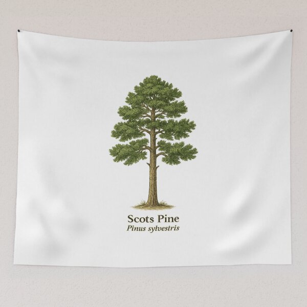 Item preview, Scots Pine Botanical Illustration – Pinus sylvestris designed and sold by BloomKind.
