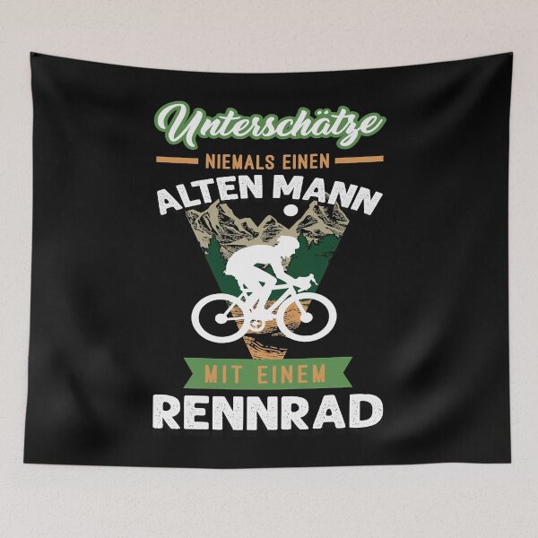 Item preview, Never Underestimate An Old Man Racing Bike designed and sold by MinervaGrant3.
